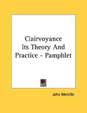 Cover of: Clairvoyance Its Theory And Practice - Pamphlet