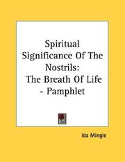 Cover of: Spiritual Significance Of The Nostrils | Ida Mingle