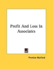Cover of: Profit And Loss In Associates