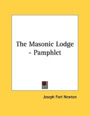 Cover of: The Masonic Lodge - Pamphlet
