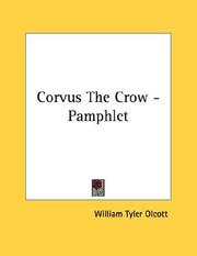 Cover of: Corvus The Crow - Pamphlet