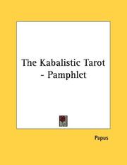 Cover of: The Kabalistic Tarot - Pamphlet