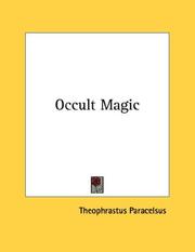 Cover of: Occult Magic by Paracelsus