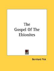 Cover of: The Gospel Of The Ebionites