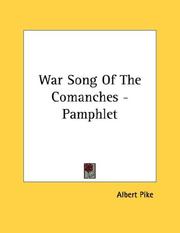 Cover of: War Song Of The Comanches - Pamphlet
