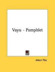 Cover of: Vayu - Pamphlet