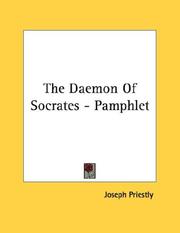Cover of: The Daemon Of Socrates - Pamphlet | Joseph Priestley