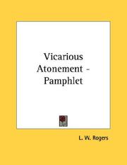 Cover of: Vicarious Atonement - Pamphlet