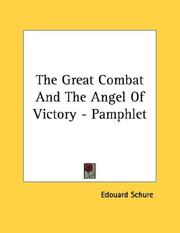 Cover of: The Great Combat And The Angel Of Victory - Pamphlet
