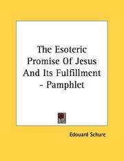 Cover of: The Esoteric Promise Of Jesus And Its Fulfillment - Pamphlet