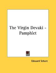 Cover of: The Virgin Devaki - Pamphlet
