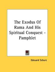 Cover of: The Exodus Of Rama And His Spiritual Conquest - Pamphlet