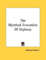 Cover of: The Mystical Evocation Of Orpheus