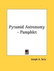 Cover of: Pyramid Astronomy - Pamphlet