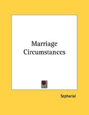 Cover of: Marriage Circumstances