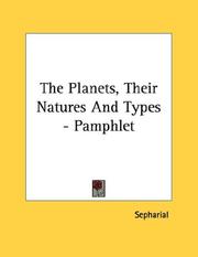 Cover of: The Planets, Their Natures And Types - Pamphlet