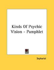 Cover of: Kinds Of Psychic Vision - Pamphlet