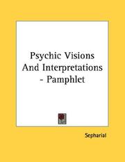 Cover of: Psychic Visions And Interpretations - Pamphlet