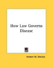 Cover of: How Law Governs Disease