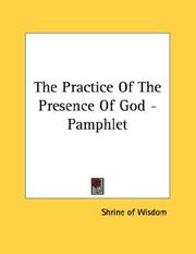 Cover of: The Practice Of The Presence Of God - Pamphlet