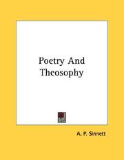 Cover of: Poetry And Theosophy by Alfred Percy Sinnett