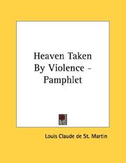 Cover of: Heaven Taken By Violence - Pamphlet