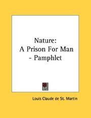 Cover of: Nature: A Prison For Man - Pamphlet