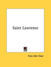 Cover of: Saint Lawrence by Eliza Allen Starr
