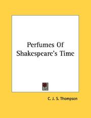 Cover of: Perfumes Of Shakespeare's Time