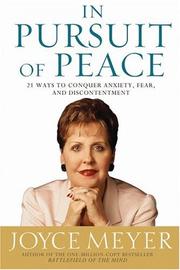 In Pursuit of Peace by Joyce Meyer