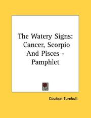 Cover of: The Watery Signs: Cancer, Scorpio And Pisces - Pamphlet