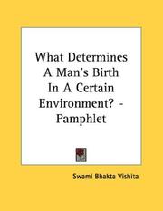 Cover of: What Determines A Man