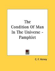 Cover of: The Condition Of Man In The Universe - Pamphlet