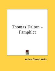 Cover of: Thomas Dalton - Pamphlet