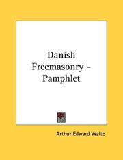 Cover of: Danish Freemasonry - Pamphlet