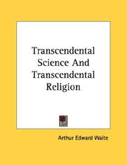 Cover of: Transcendental Science And Transcendental Religion