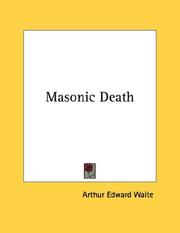 Cover of: Masonic Death by Arthur Edward Waite