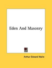 Cover of: Eden And Masonry