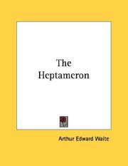 Cover of: The Heptameron | Arthur Edward Waite