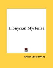 Cover of: Dionysian Mysteries