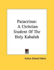Cover of: Paracelsus by Arthur Edward Waite