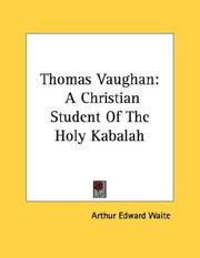 Cover of: Thomas Vaughan | Arthur Edward Waite