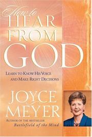 Cover of: How to Hear From God by Joyce Meyer