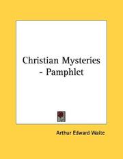 Cover of: Christian Mysteries - Pamphlet