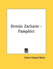 Cover of: Dennis Zachaire - Pamphlet