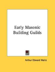 Cover of: Early Masonic Building Guilds