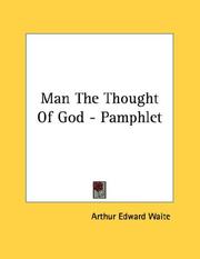 Cover of: Man The Thought Of God - Pamphlet