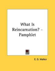 Cover of: What Is Reincarnation? - Pamphlet