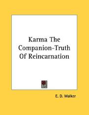 Cover of: Karma The Companion-Truth Of Reincarnation