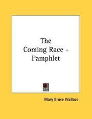 Cover of: The Coming Race - Pamphlet